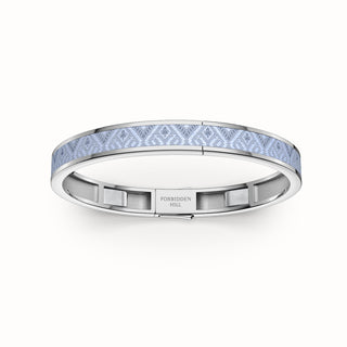Edge Bangle - Pewter Grey - Sterling Silver