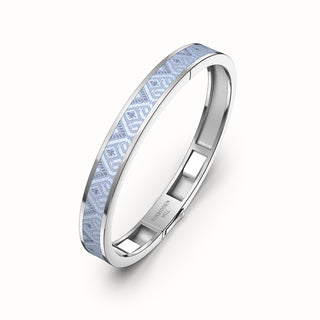 Edge Bangle - Pewter Grey - Sterling Silver