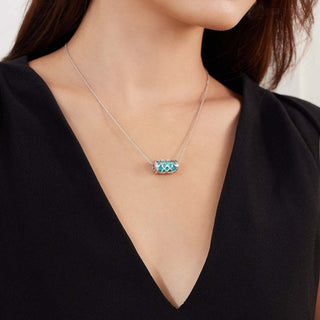 Lotus Love Letter Pendant - Shophouse Olive - Sterling Silver