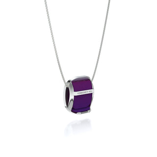 Kawung Pendant - Orchid Purple - Sterling Silver