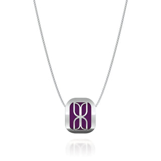 Kawung Pendant - Orchid Purple - Sterling Silver