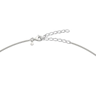 Lotus Love Letter Pendant - Midnight Blue - Sterling Silver