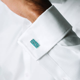 Ban Zu Cufflinks - Sterling Silver - Jade Green