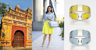4 Chic ways to pair Forbidden Hill Silk Bangles – inspired by vibrant South East Asia.