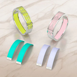 Silk Slides for Sterling Silver Bangles