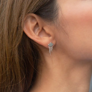 Small Cloud Earrings - Sterling Silver