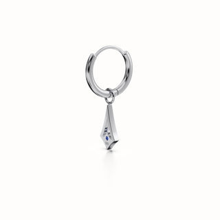 BKK Star  Huggies -  Blue Spinel - Sterling Silver