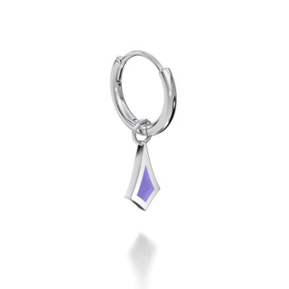 BKK Star Huggies -  Mauve  Resin - Sterling Silver