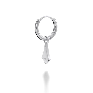 BKK Star Huggies -  Blue Resin - Sterling Silver