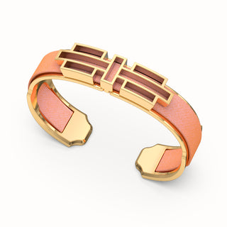 Ban Zu Silk Cuff - Crossandra Orange