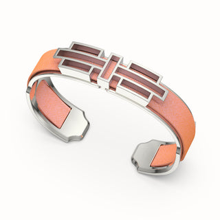 Ban Zu Silk Cuff - Crossandra Orange