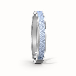 Edge Bangle - Pewter Grey - Sterling Silver