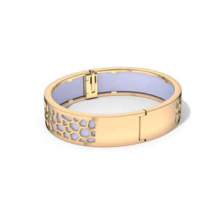 Hexagon Coral Bangle - Shophouse Mauve - Gold