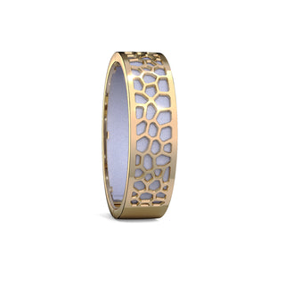 Hexagon Coral Bangle - Shophouse Mauve - Gold