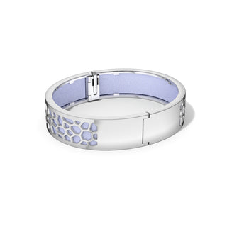 Hexagon Coral Bangle - Shophouse Mauve - Rhodium