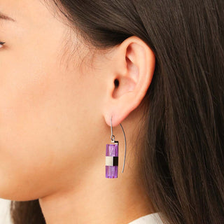 Hoi An Earrings - Wisteria Purple