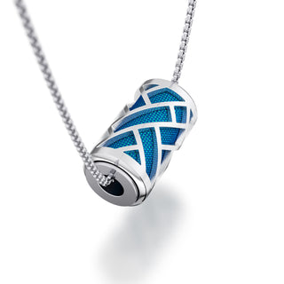Peacock Green Huế - Silk Pendant - Sterling Silver