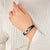 Ikat Silk Cuff - Obsidian Black