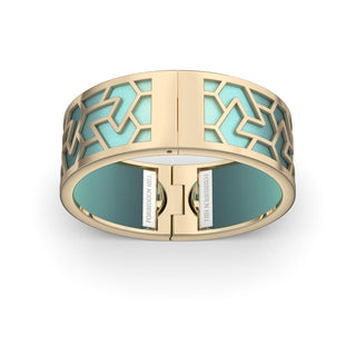 Iskandar Bangle - Teal Glow