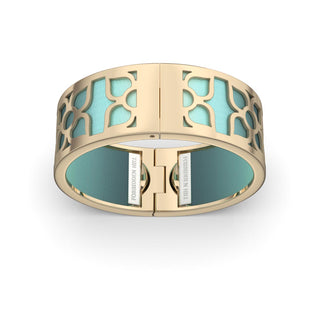 Lotus Bangle - Teal Glow