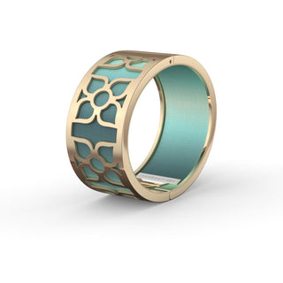 Lotus Bangle - Teal Glow