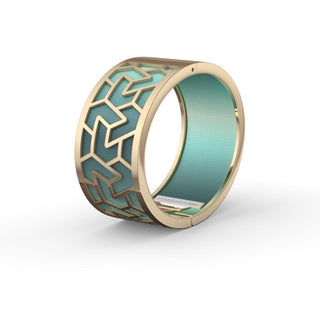 Iskandar Bangle - Teal Glow