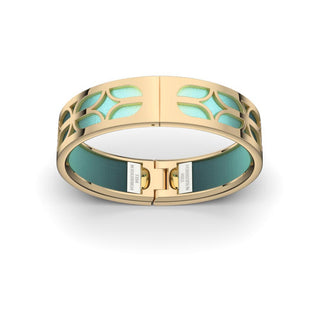 Kawung Bangle - Teal Glow
