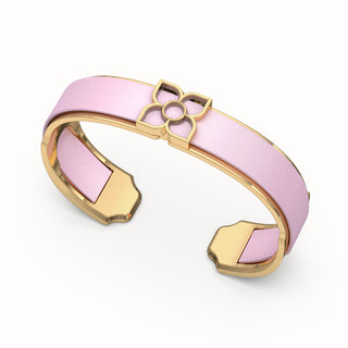 Lotus Silk Cuff - Frangipani Pink