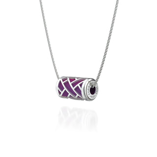 Hue Love Letter Pendant - Dawn Mauve - Sterling Silver