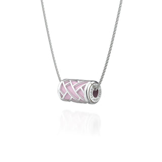 Hue Love Letter Pendant - Frangipani Pink - Sterling Silver