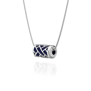 Hue Love Letter Pendant - Midnight Blue - Sterling Silver