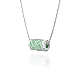 Hue Love Letter Pendant - Palm Tree Green - Sterling Silver