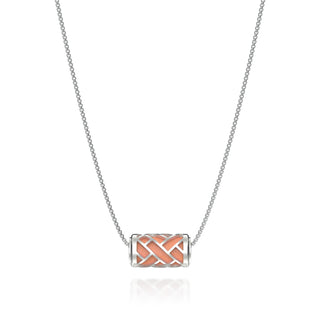 Hue Love Letter Pendant - Crossandra Orange - Sterling Silver