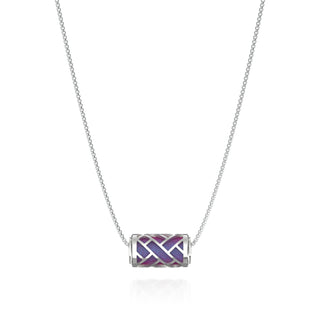 Hue Love Letter Pendant - Dawn Mauve - Sterling Silver