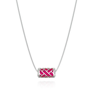 Hue Love Letter Pendant - Dragonfruit Pink - Sterling Silver