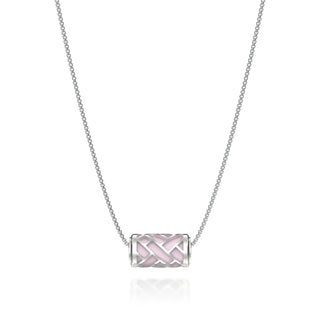 Hue Love Letter Pendant - Frangipani Pink - Sterling Silver