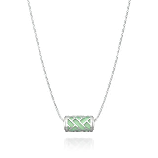 Hue Love Letter Pendant - Palm Tree Green - Sterling Silver