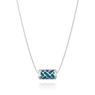 Hue Love Letter Pendant - Peacock Green - Sterling Silver