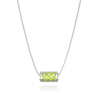 Hue Love Letter Pendant - Pomelo Green - Sterling Silver