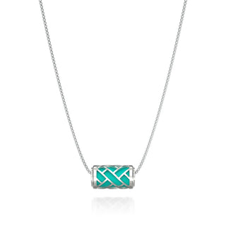 Hue Love Letter Pendant - Shophouse Teal - Sterling Silver