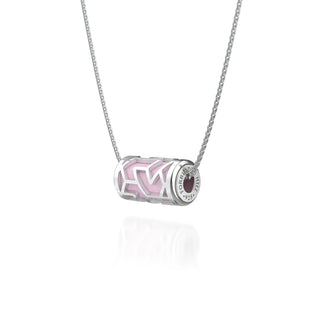 Iskandar Love Letter Pendant - Frangipani Pink - Sterling Silver