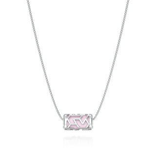 Iskandar Love Letter Pendant - Frangipani Pink - Sterling Silver