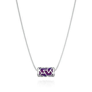 Iskandar Love Letter Pendant - Orchid Purple - Sterling Silver
