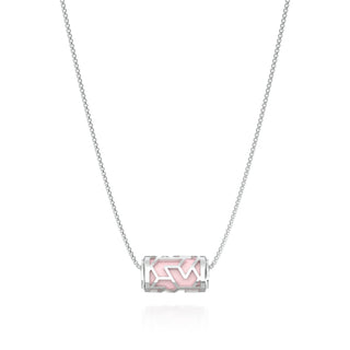 Iskandar Love Letter Pendant - Shophouse Pink - Sterling Silver