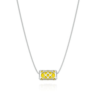 Lotus Love Letter Pendant - Pineapple Yellow - Sterling Silver