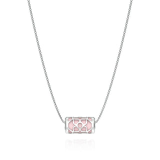 Lotus Love Letter Pendant - Shophouse Pink - Sterling Silver