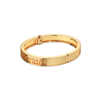 Shophouse Vanilla Monsoon Ripples - Extra Slim Bangle Gold