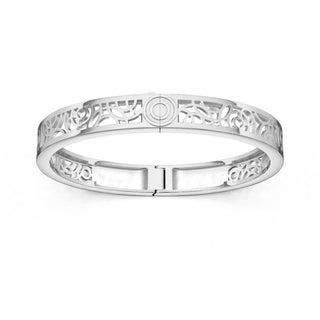 Monsoon Ripples - Extra Slim Bangle Rhodium - Frame only