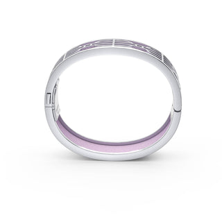 Nanyang Dream Bangle - Frangipani Pink - Sterling Silver