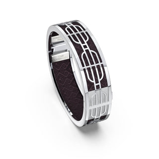 Nanyang Dream Bangle - Kopi-O Brown - Sterling Silver